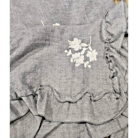 Janice Apparel Embroidered Open Front Kimono One Size Beach Coverup Visccose - Picture 5 of 8